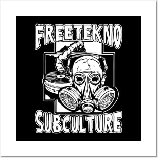 Freetekno Subculture Tekno Rave Posters and Art